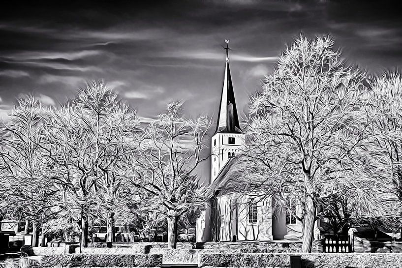 Weiße Kirche, Heiloo von Mike Bing