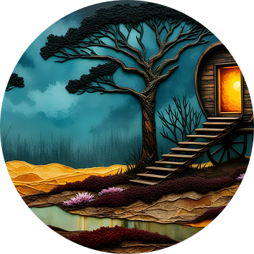 Woonwagen in het bos