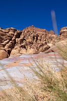 Prachtige rotsformatie in Wadi Rum