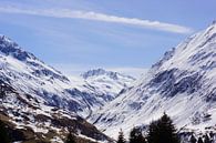 Bergtoppen bedekt met sneeuw in Zwitserland von Malissa Verhoef Miniaturansicht