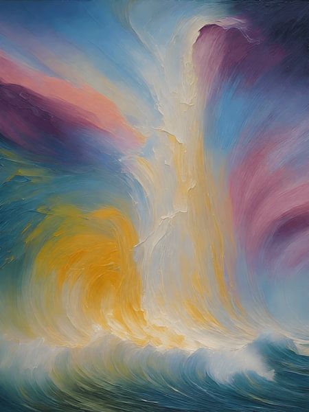 Purple waves by Jolique Arte