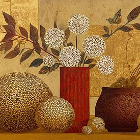 Chic Elegance with Flowers by Eye catching paintings