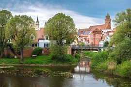Altstadt von Donauwörth an der Wörnitz unter Wolken von ManfredFotos