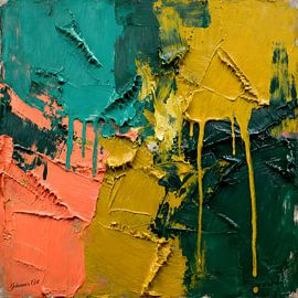 Pulse of the Canvas 1: Entfesselte rohe Energie von Johannas Art Creations