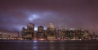 Night Skyline Manhattan von Alex Hiemstra Miniaturansicht