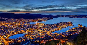 Ansicht von Bergen, Norwegen