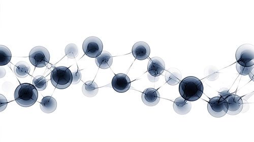 Abstract netwerk van verbonden knooppunten