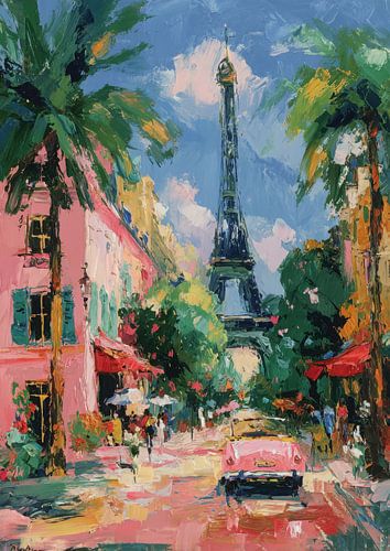 Impressionistische Eiffeltoren Parijs