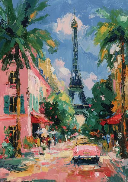 Paris Eiffel Tower Impressionist by Niklas Maximilian