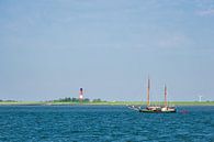Zeilschip in de Noordzee bij het eiland Pellworm van Rico Ködder thumbnail