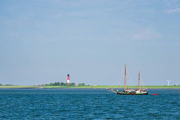 Segelschiff auf der Nordsee vor der Insel Pellworm von Rico Ködder