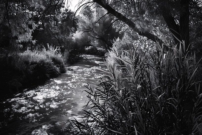 Eau courante le long des berges par Art & Soul Creations