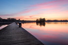 Kralingse plas with sunrise III by Prachtig Rotterdam