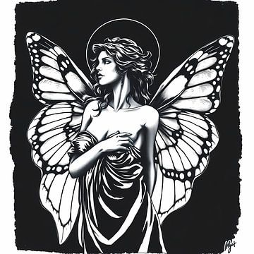 Psyche in Schwarz und Weiß von Linda de Klein