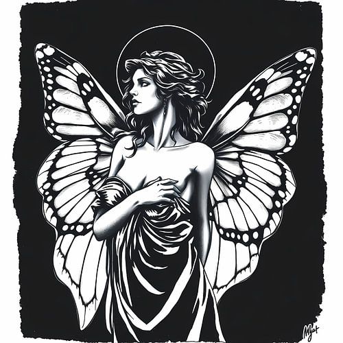 Psyche in black and white