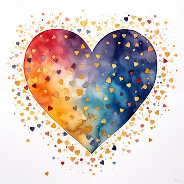 Rainbow heart by Lauri Creates