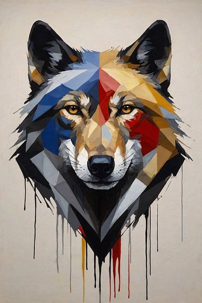 Portrait loup par Art & Soul Creations