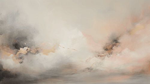 Abstrakte Malerei in Pastellfarben