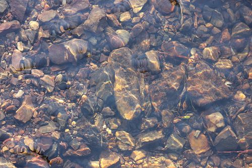 Stenen onder water