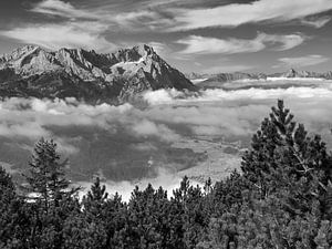 Blick vom Wank zur Zugspitze