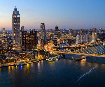 Zonsondergang Rotterdam centrum van Sjoerd van der Wal Fotografie