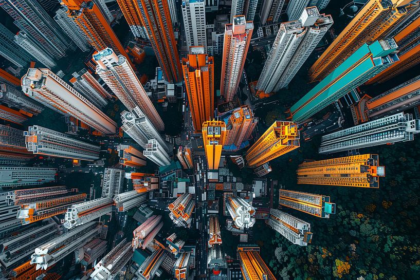 city centre from above by Egon Zitter