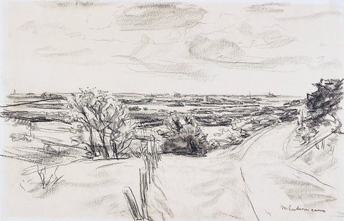Landschap aan de kust bij Noordwijk, MAX LIEBERMANN, 1910