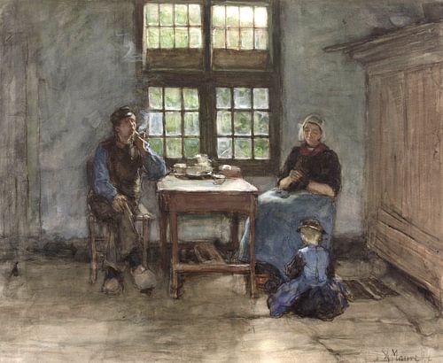 Larens binnenhuis, Anton Mauve