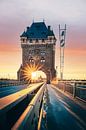 Brücke mit Stadttor in Worms Deutschland im Sonnenuntergang von Fotos by Jan Wehnert Miniaturansicht