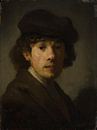 Rembrandt (1606-1669) als een jonge man, stijl van Rembrandt van Rembrandt van Rijn thumbnail