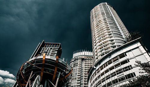 Bangkok Hoogbouw onder Dreigende Lucht