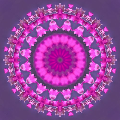 Mandala, kraftvolle Farben