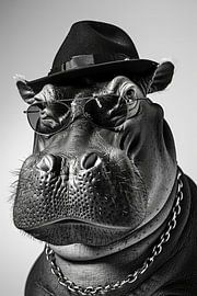 Nilpferd von Poster Art Shop