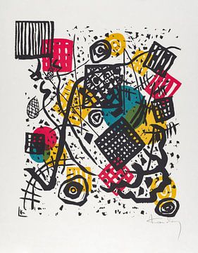 Kleine werelden V van Wassily Kandinsky van Peter Balan