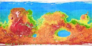Mars 2.0 - de kleurrijke planeet van Frans Blok