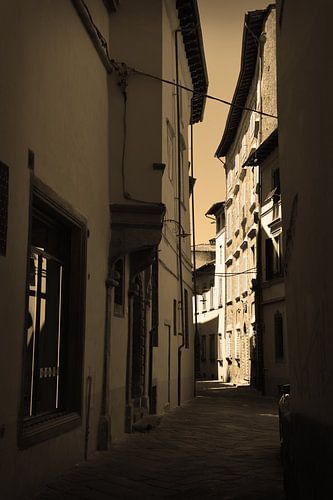 Toscane Italië Lucca Binnenstad Sepia