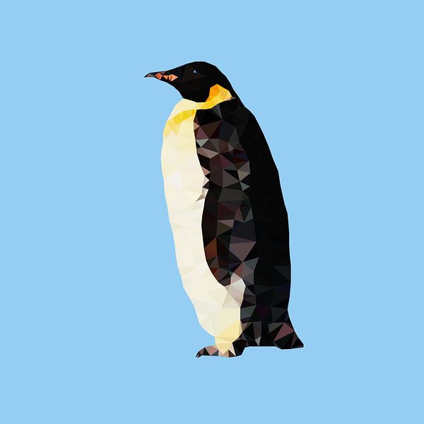 Pinguin van Low Poly