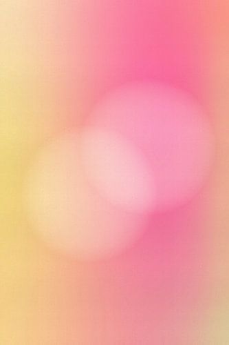 Retro jaren 70 neonkunst. Zachte kleurverlopen in geel en roze