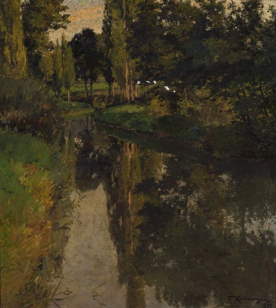 FRIEDRICH KALLMORGEN, Landschaft mit Bachlauf, 1893 von Atelier Liesjes