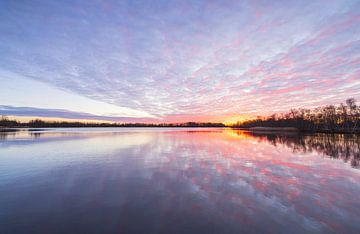 Coucher de soleil Piccardthofplas - Groningen (Pays-Bas) sur Marcel Kerdijk