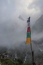 Vlag in de bergen van Nepal von Marilyn Bakker Miniaturansicht