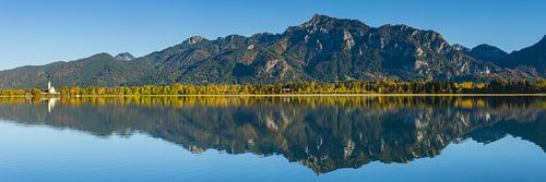Panorama van de Forggensee