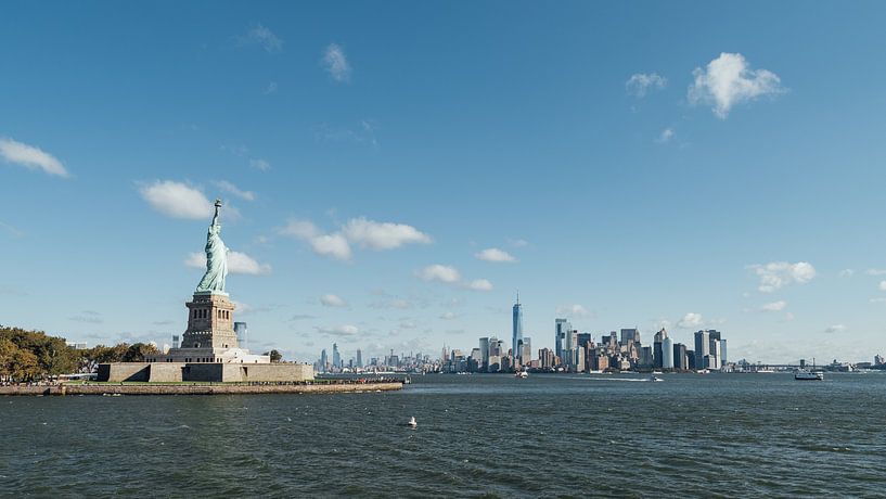 Statue de la Liberté et Manhattan par Bas de Glopper