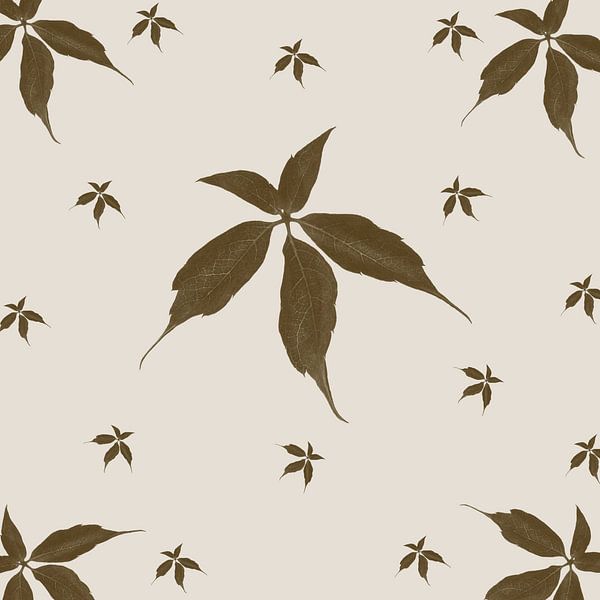 Tuile Wild Winged Leaf (III ou III) par Klaartje Majoor