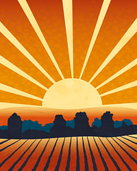 Rust bij zonsondergang 2