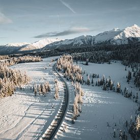 Winterlandschaft Straße von Tirol nach Salzburg Hochkrimml Gerlos von Daniel Kogler