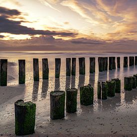 Pilier de la plage sur Thomas Procek