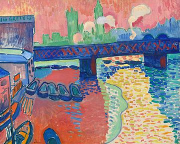 André derain, Charing Cross Bridge, Londen van Atelier Liesjes