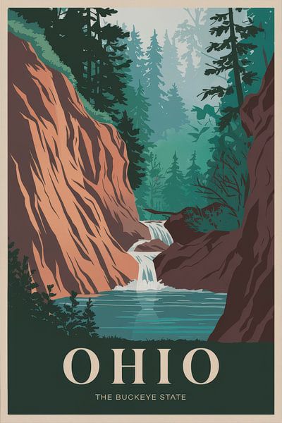 Ohio par Poster Art Shop