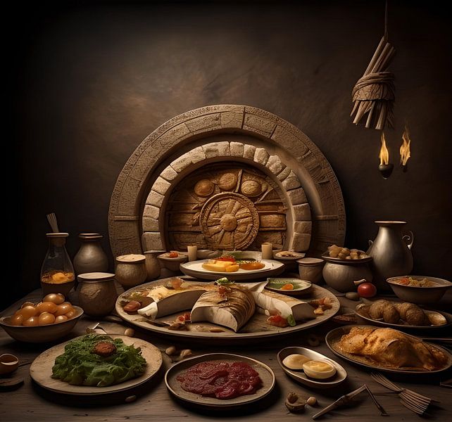 Still life last supper by Gert-Jan Siesling